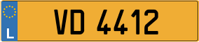 Trailer License Plate